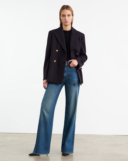 VENUS CASHMERE SWEATER IN DARK NAVY