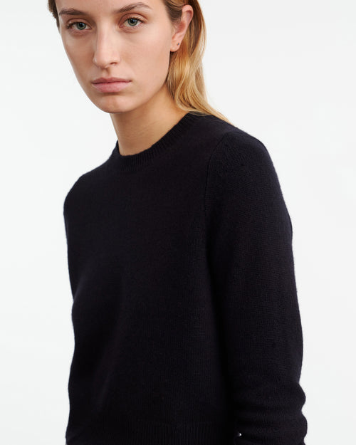 VENUS CASHMERE SWEATER IN DARK NAVY