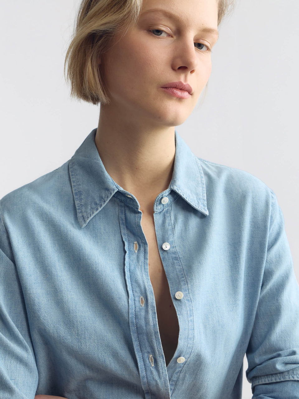 MONTI DENIM SHIRT IN CHAMBRAY
