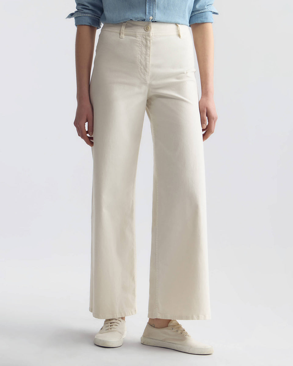 MEGAN COTTON PANT IN STONE