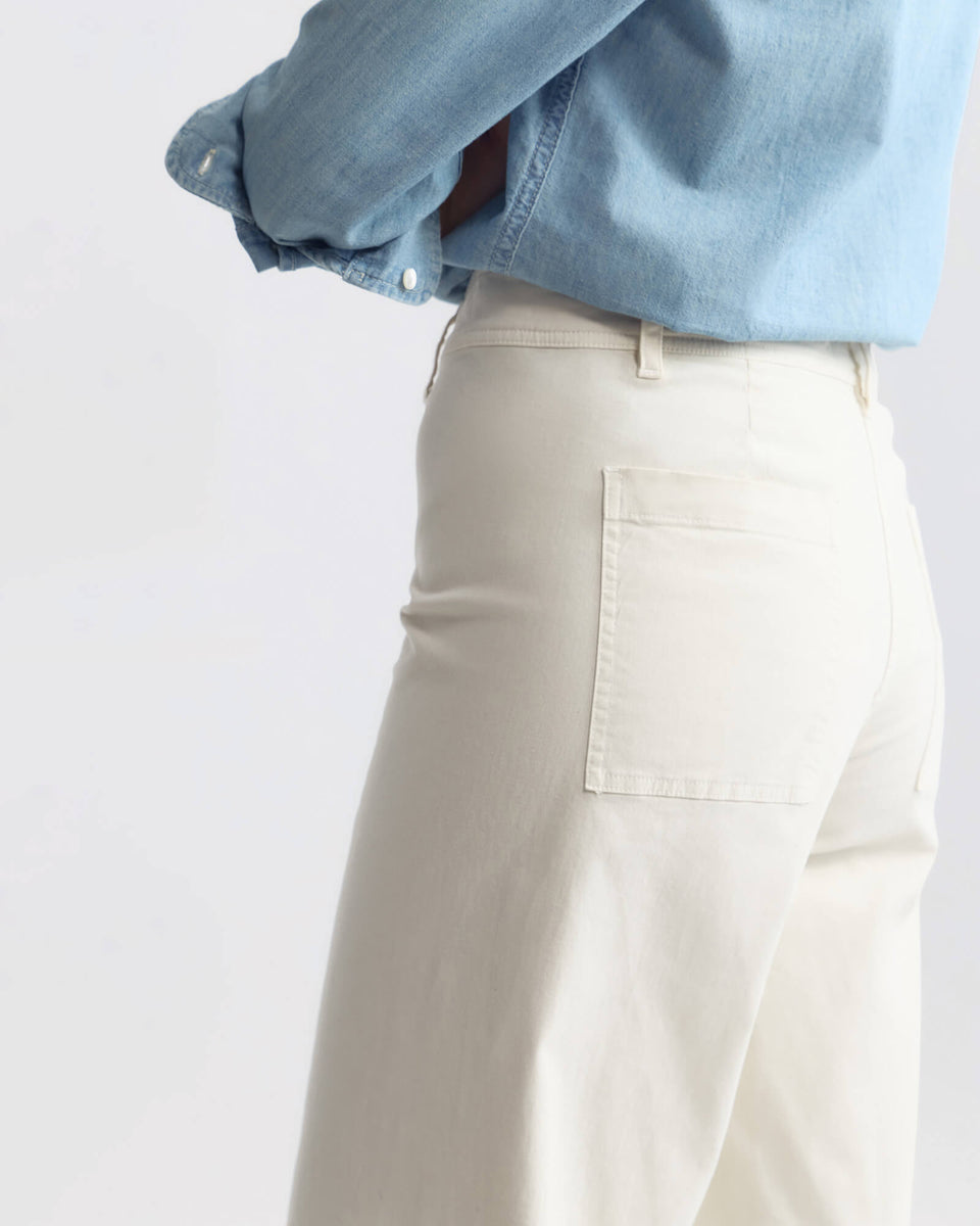 MEGAN COTTON PANT IN STONE