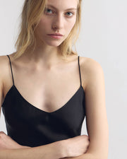 ISABELLA SILK CAMI IN BLACK