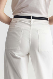 MEGAN COTTON PANT IN WHITE