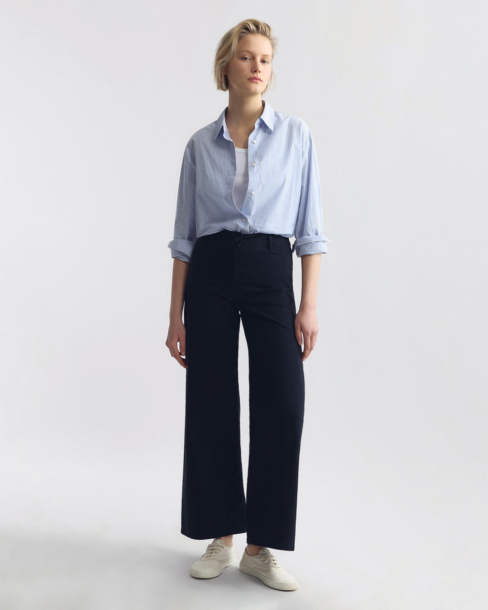 MEGAN COTTON PANT IN MIDNIGHT
