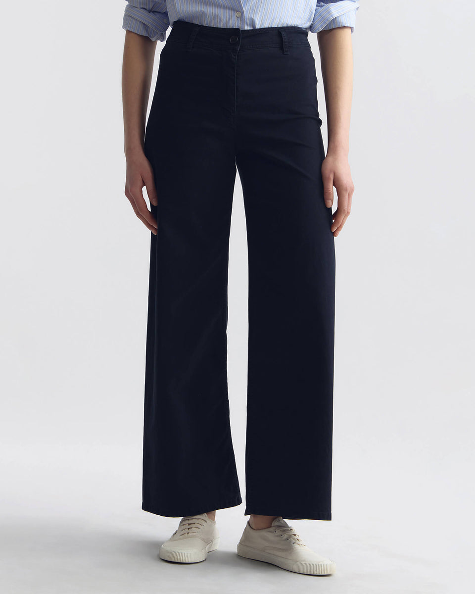 MEGAN COTTON PANT IN MIDNIGHT