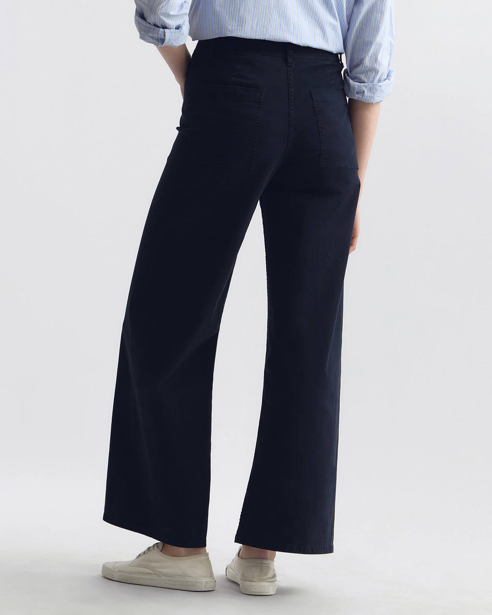 MEGAN COTTON PANT IN MIDNIGHT