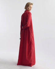 LEANA BEACH DRESS IN SCARLET