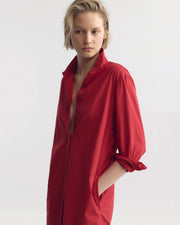 LEANA BEACH DRESS IN SCARLET