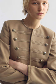 BLONDIE WOOL JACKET IN BRITISH KHAKI