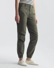 UTILITY COTTON PANT IN VINTAGE WASHED - THYME