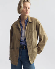 FRANKLIN COTTON JACKET IN FRENCH KHAKI