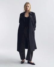 TANNER TRENCH COAT IN BLACK