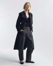 TANNER TRENCH COAT IN BLACK