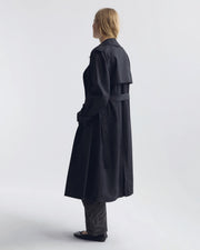 TANNER TRENCH COAT IN BLACK