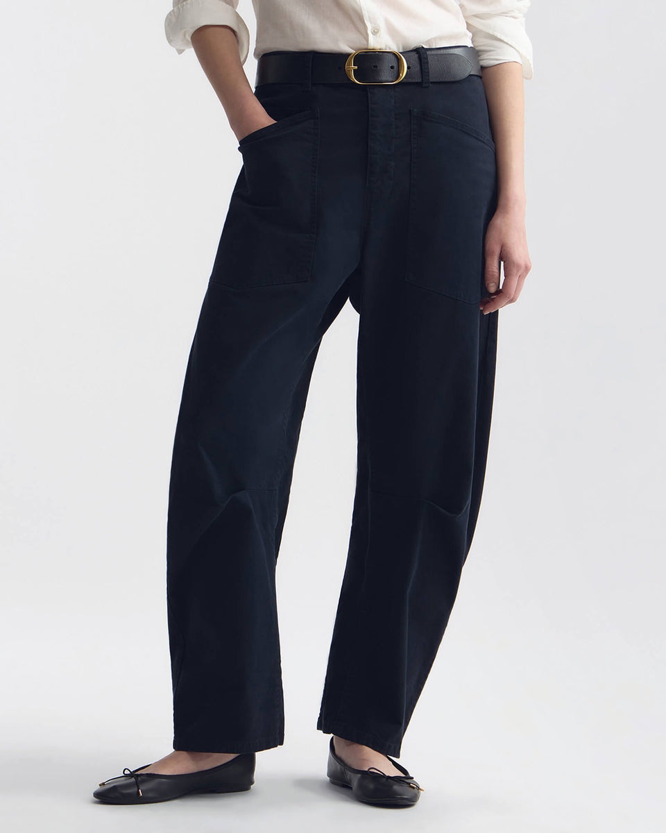 SHON COTTON PANT IN MIDNIGHT
