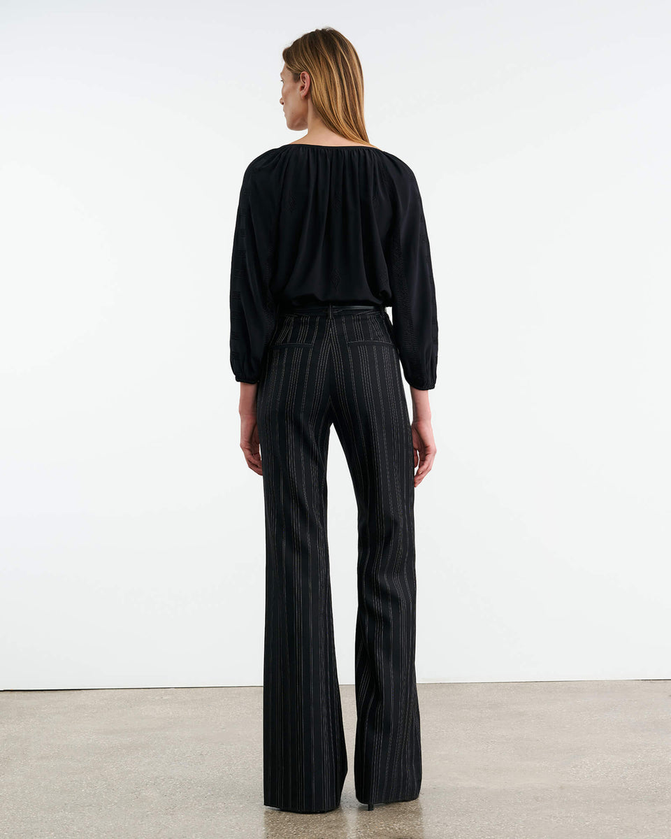 CRISTO SILK BLOUSE IN BLACK