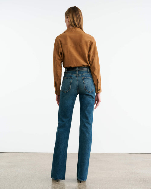 JIMI SUEDE SHIRT IN FAWN