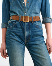 MARCELA BELT IN MARTORA W/ ANTIQUE GOLD BUCKLE