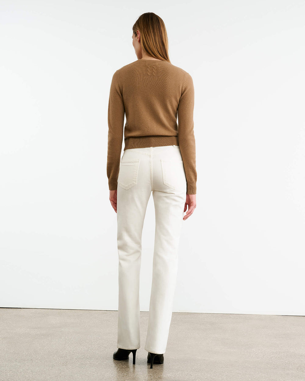 MARCH CASHMERE CARDIGAN IN TAN