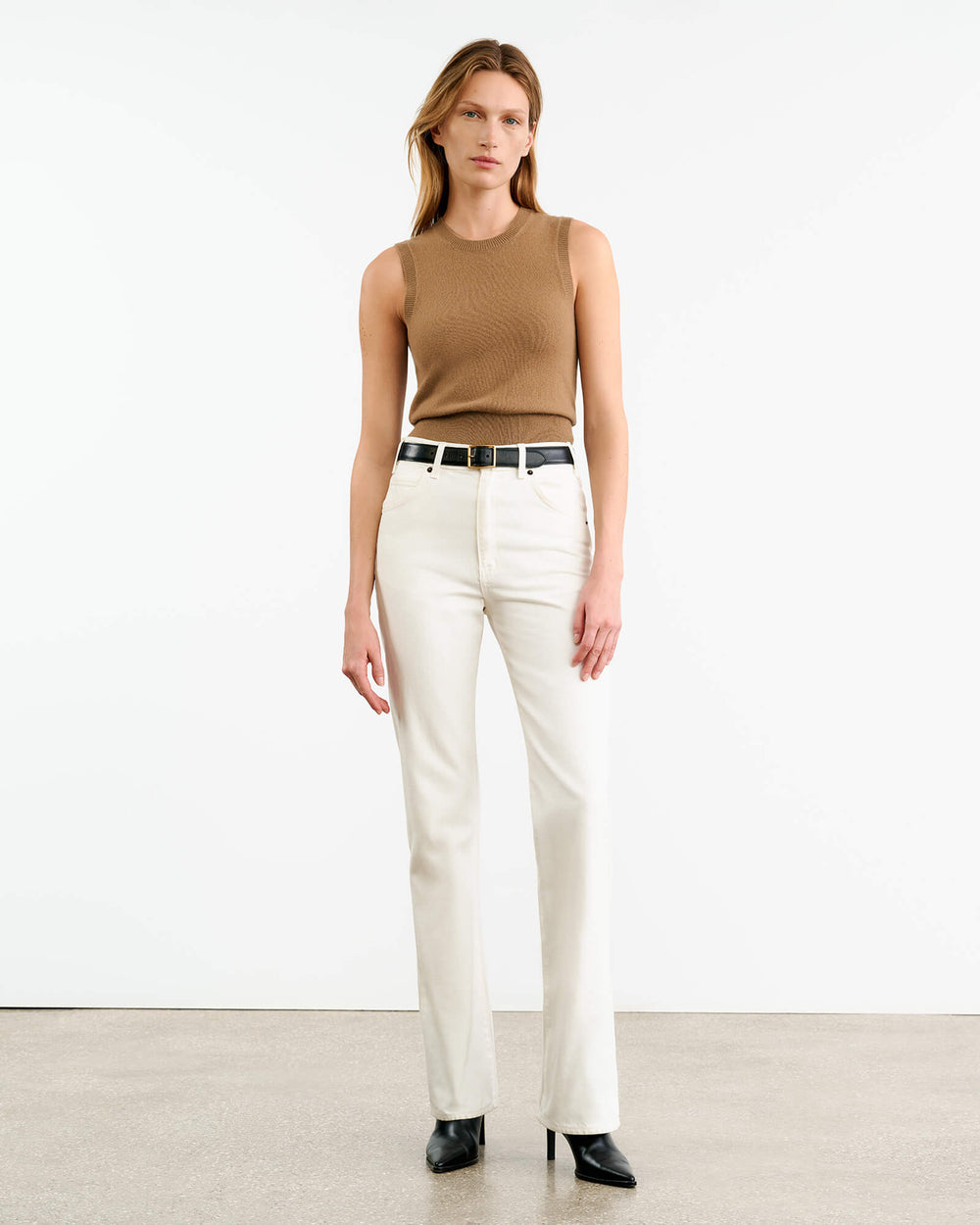 MAY CASHMERE TANK IN TAN