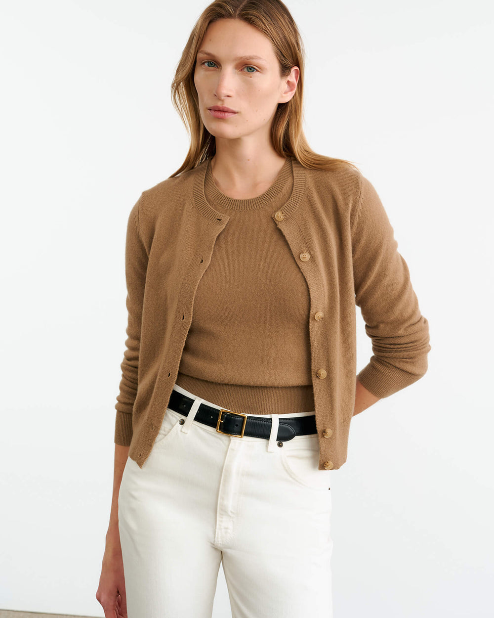 MAY CASHMERE TANK IN TAN