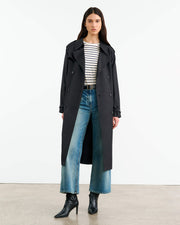 LANA TEE IN NATURAL/NAVY STRIPE