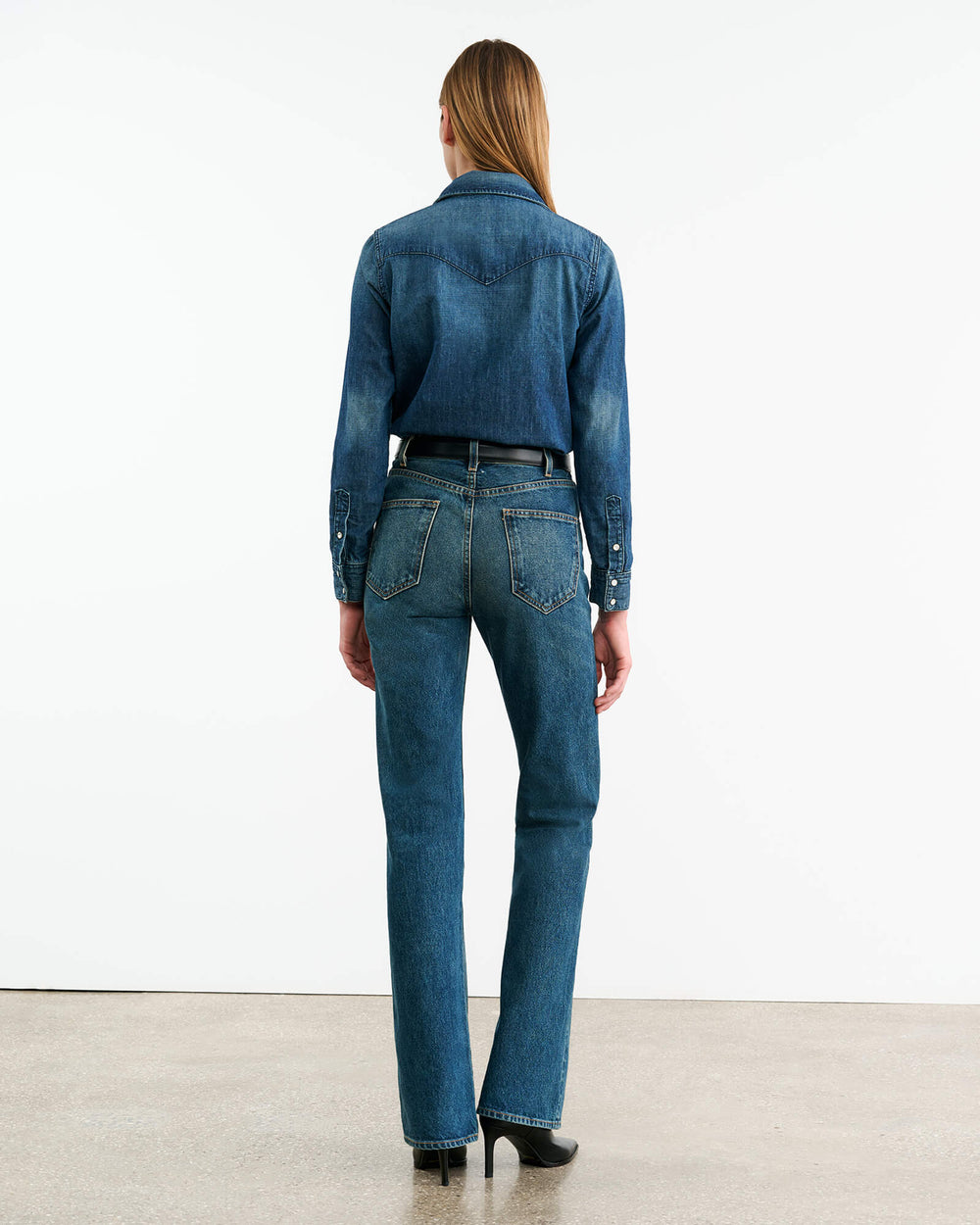 COLLINS DENIM SHIRT IN CLASSIC WASH