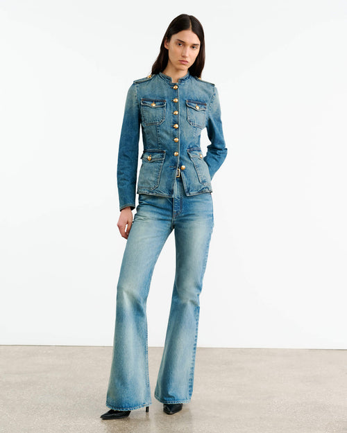 GERALDINE DENIM JACKET IN SIMON WASH