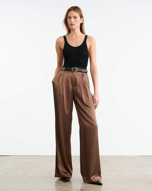 FLAVIE PANT IN TAUPE