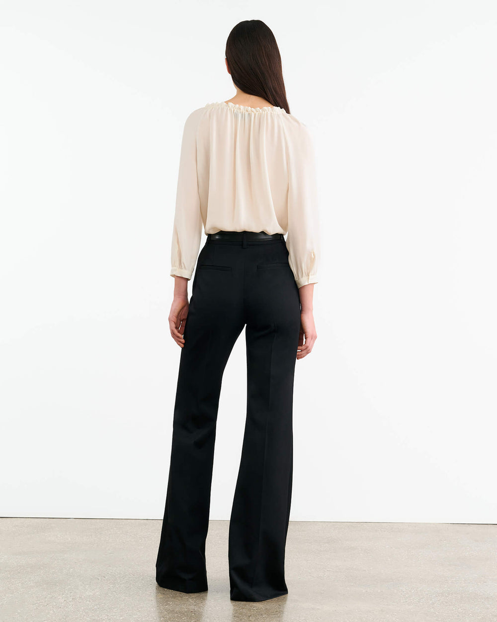 CARLEY SILK BLOUSE IN IVORY
