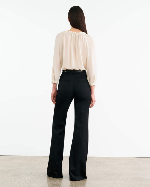 CARLEY SILK BLOUSE IN IVORY