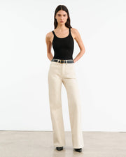 FLORENCE COTTON PANT IN STONE