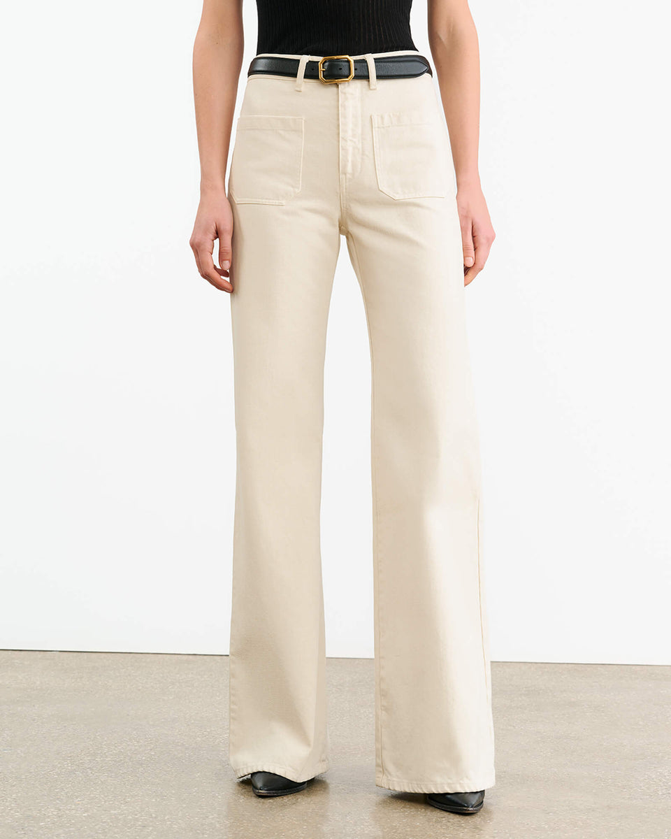 FLORENCE COTTON PANT IN STONE