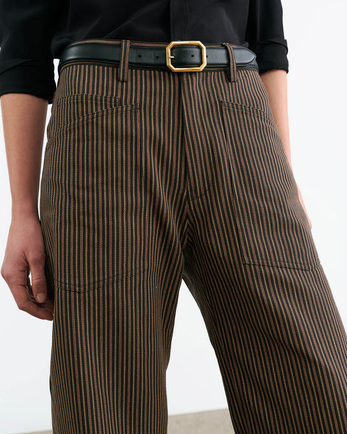 SHON JEAN IN VINTAGE RAILROAD STRIPE