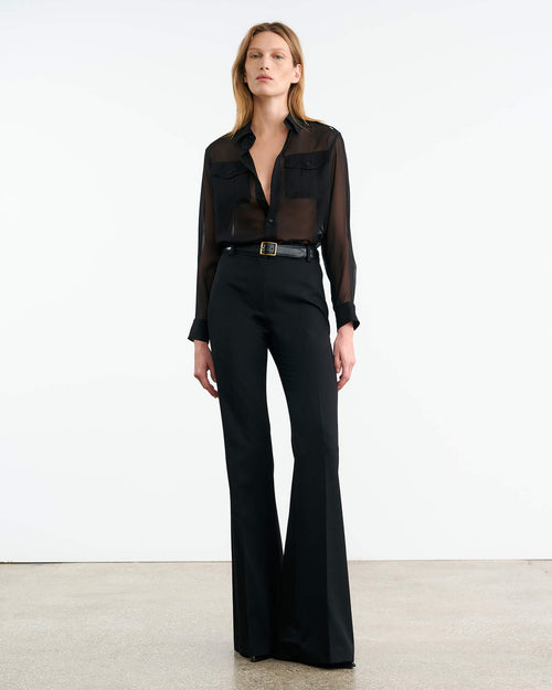 BETTY SILK SHIRT IN BLACK