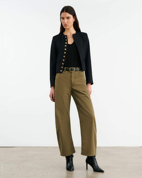 TRIBECA PANT IN MILITARY GREEN