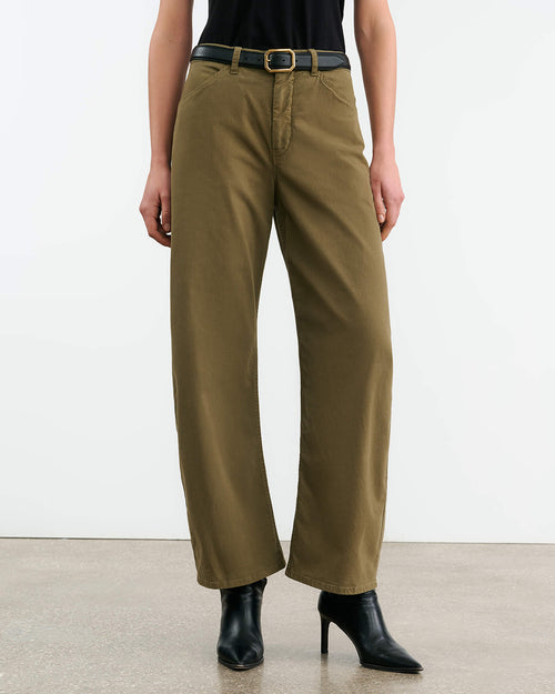 TRIBECA PANT IN MILITARY GREEN