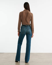 SIMONE SILK SHIRT IN TAUPE