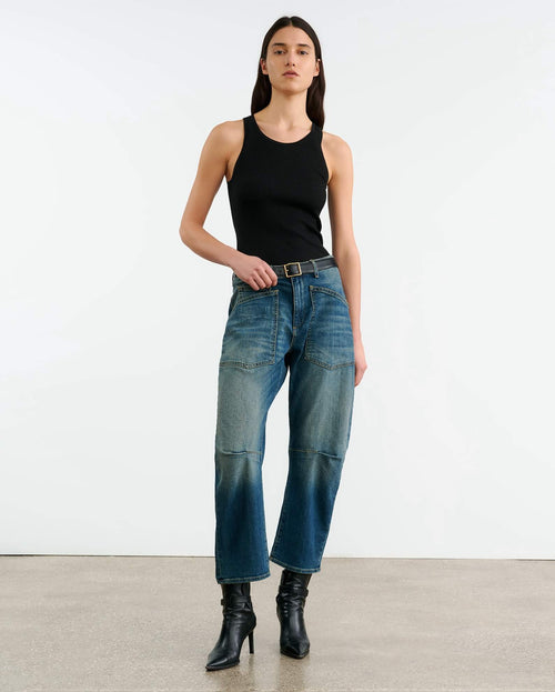 LOTTIE SILK KNIT TANK IN BLACK