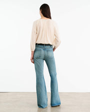 CRISTO SILK BLOUSE IN IVORY