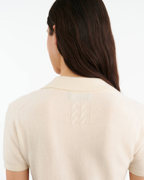 MAGDALENA CASHMERE SWEATER IN IVORY
