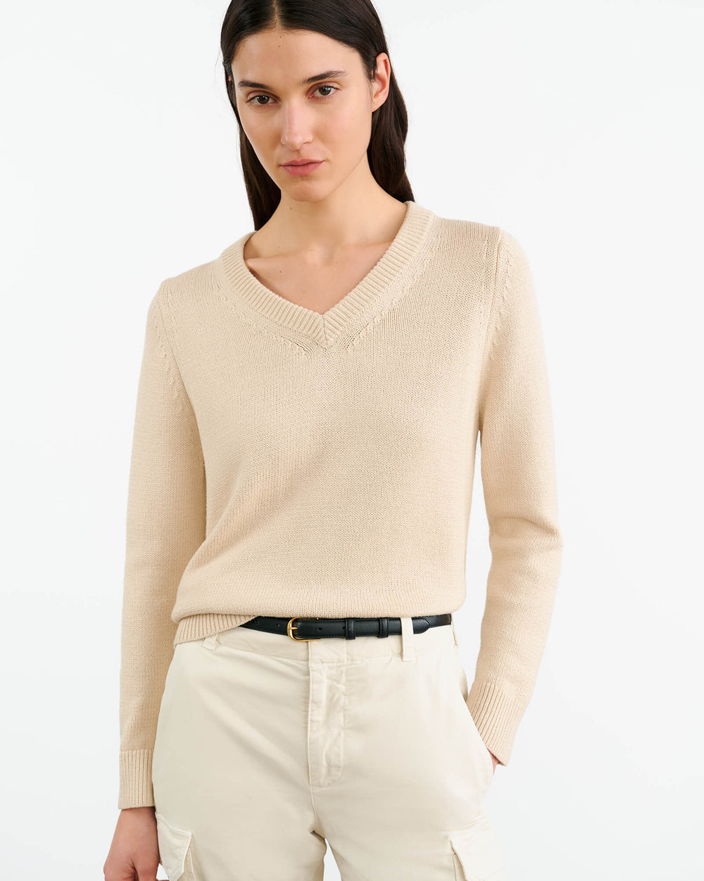 PRIYA SWEATER IN ECRU