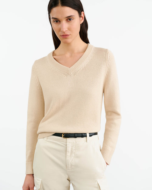 PRIYA SWEATER IN ECRU