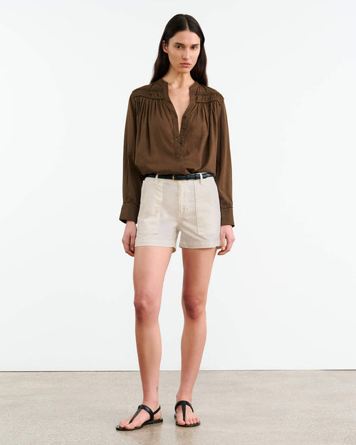UTILITY SHORT IN STONE