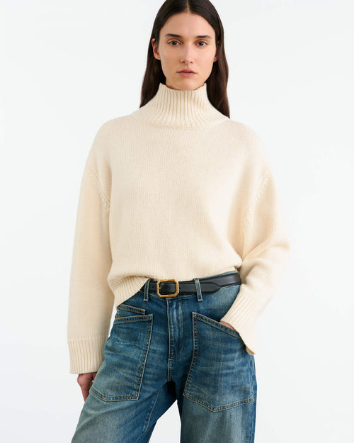 OMAIRA SWEATER IN IVORY