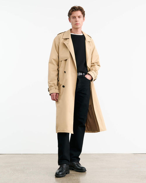 KIERAN TRENCH COAT IN KHAKI