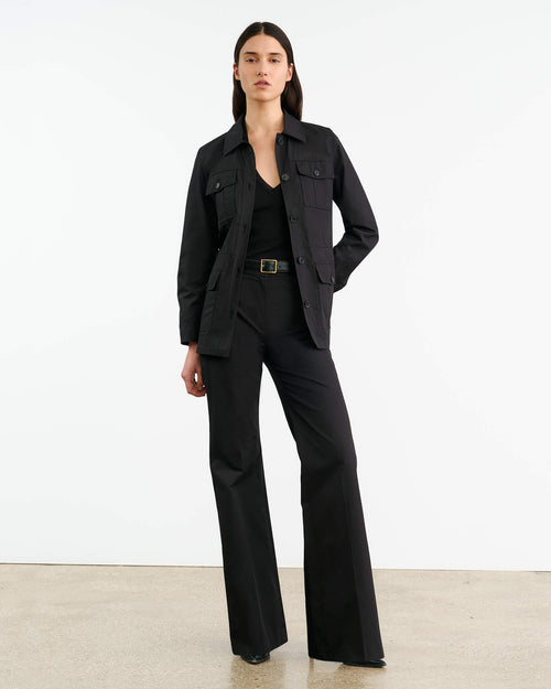 IVEY SILK HALTER IN BLACK