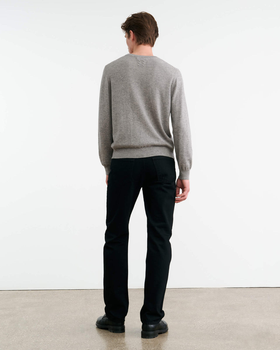 JULIUS CASHMERE SWEATER IN HEATHER GREY