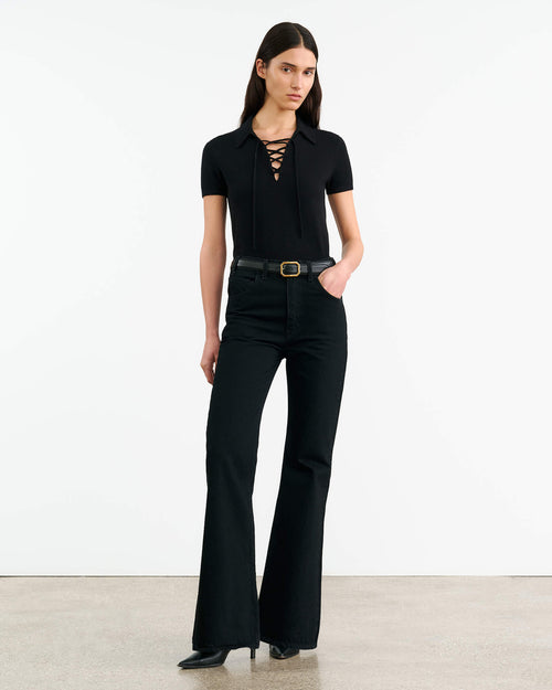 MAGDALENA CASHMERE SWEATER IN BLACK