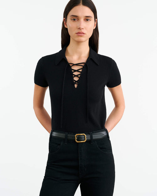 MAGDALENA CASHMERE SWEATER IN BLACK